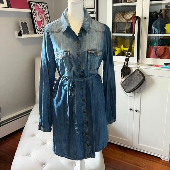 Life in Progress Dresses | Forever 21 Denim Shirt Dress | Color: Blue | Size: M | Malayah's Closet